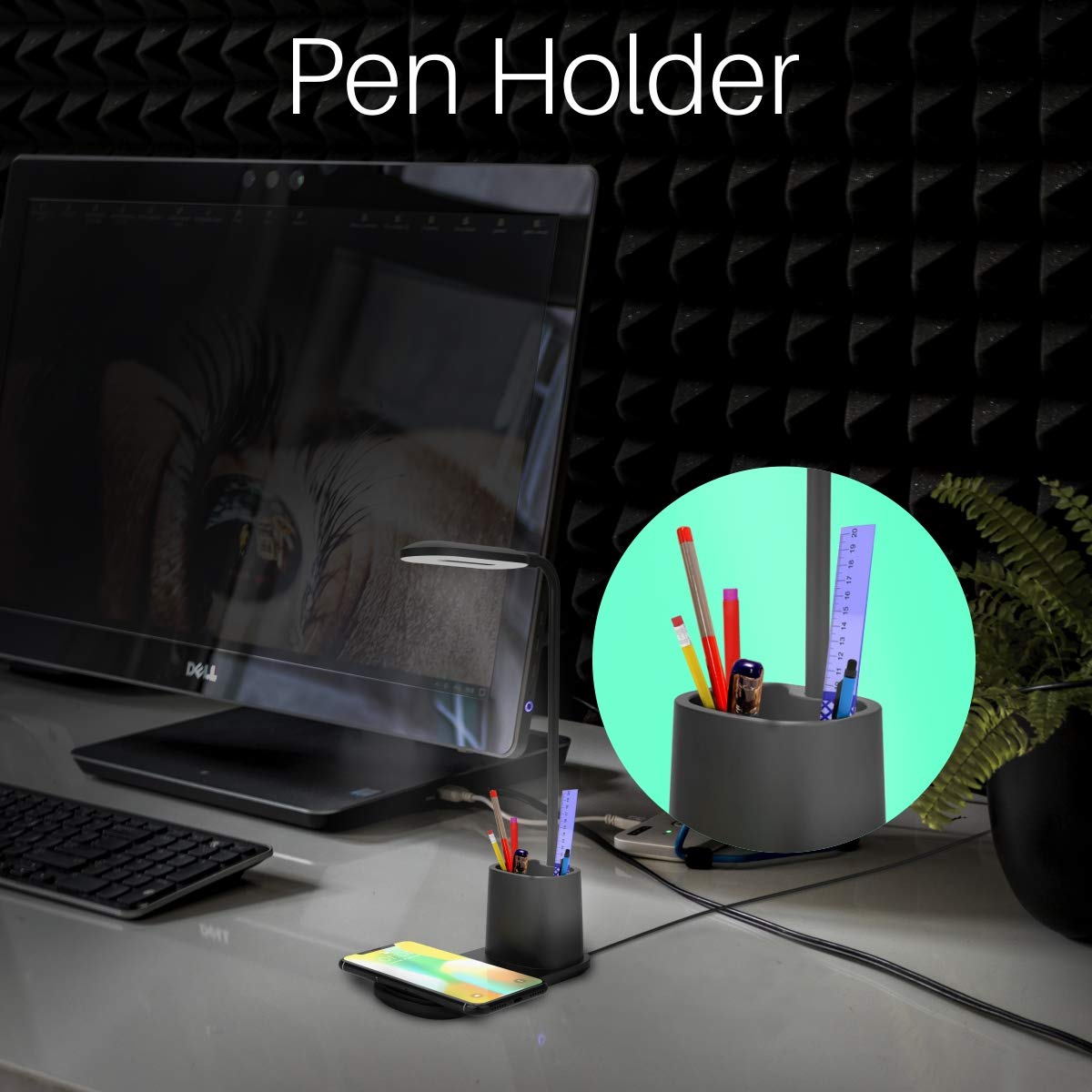 Portronics Brillo II | Lamp with Wireless Charger