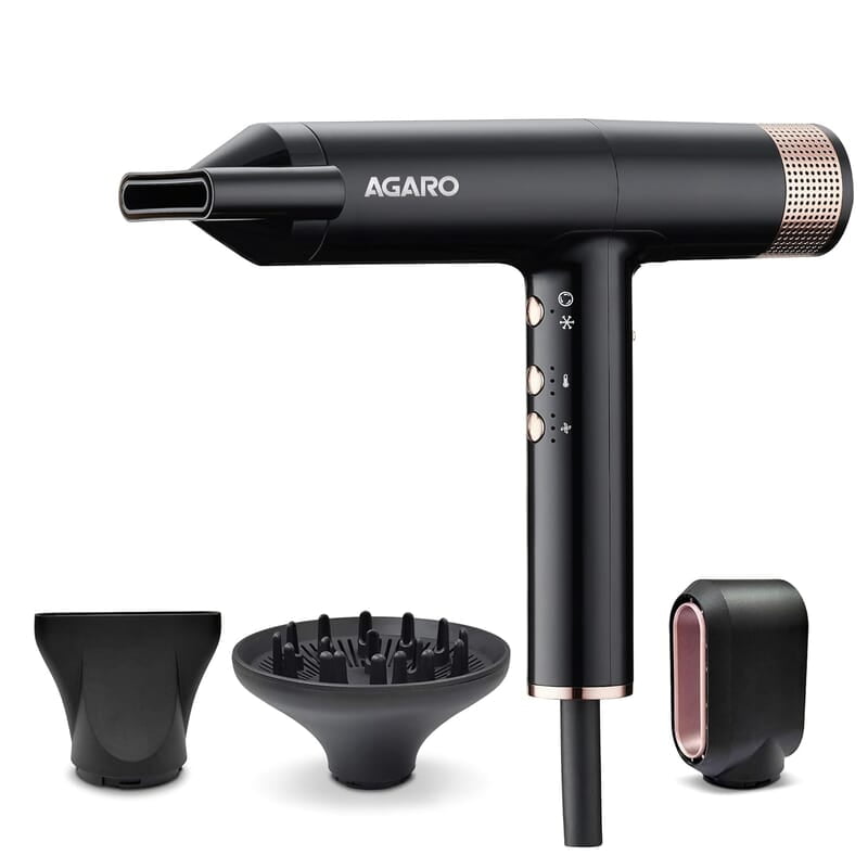 AGARO Bldc Professional Hair Dryer 2000 Watts,110000 Rpm,Fast Drying,3 Speed 3 Temperature Settings