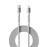 Portronics Konnect X – 27W Type-C to Lightning Cable, 1M White, fast charging, durable design, compatible with iPhone, iPad, and more, perfect for quick data transfer and reliable performance.