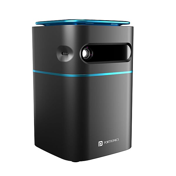 Portronics Pico 12 Smart Projector – 4K Support, Android 11, Compact Design | Stunning Visuals & Vibrant Colors | Perfect for Home Entertainment & Movies