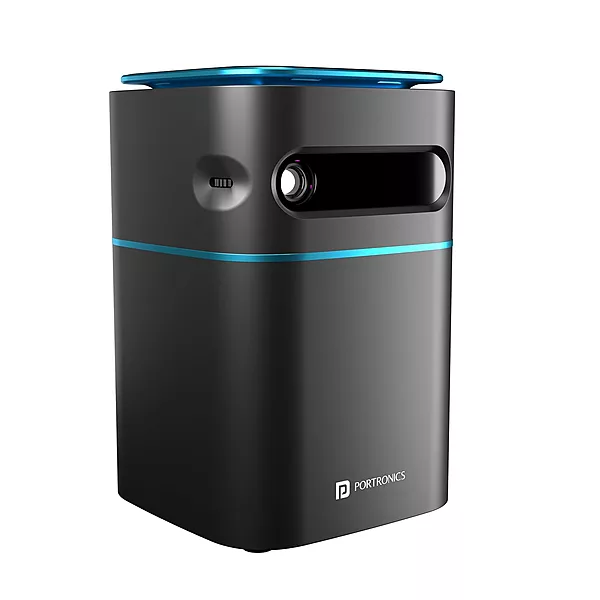 Portronics Pico 12 Smart Projector – 4K Support, Android 11, Compact Design | Stunning Visuals & Vibrant Colors | Perfect for Home Entertainment & Movies