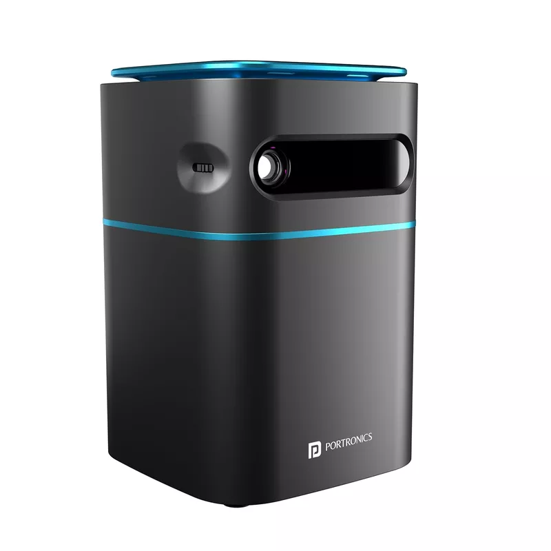 Portronics Pico 12 Smart Projector – 4K Support, Android 11, Compact Design | Stunning Visuals & Vibrant Colors | Perfect for Home Entertainment & Movies