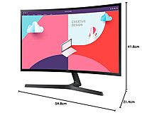 Samsung (59.8Cm) Fhd, 75 Hz, 1800R Monitor 24-Inch (LS24C334)