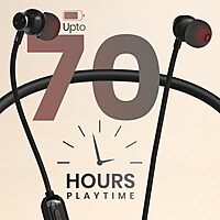 Portronics Harmonics Y2 Bluetooth In-Ear Headset – V5.3, Type-C | 40Hrs Play Time | Black