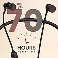 Portronics Harmonics Y2 Bluetooth In-Ear Headset – V5.3, Type-C | 40Hrs Play Time | Black