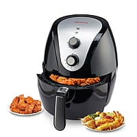 Lifelong Fryo Air Fryer 1400W with 4.5L Large Cooking Pan Capacity, Timer Selection and Fully Adjustable Temperature Control