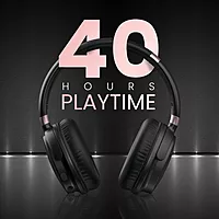 Portronics Muffs M3 Headphones – Active Noise Cancellation, 40 Hours Playtime, Comfortable Fit, Bluetooth Connectivity, Built-in Microphone, Ideal for Music and Calls, Lightweight Design.
