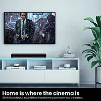 POR 1740 Sound Slick 6 Wireless Soundbar – 60W Bluetooth 5.0 Remote Control USB, AUX Black