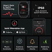 boAt Wave Ultima Max SmartWatch Pitch Black