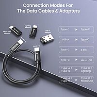 Portronics Snapcase 4 – 60W Charging Kit, Transparent: Sleek design, powerful 60W output, perfect for fast charging. Durable and lightweight, ideal for home or travel. Keep your devices powered!