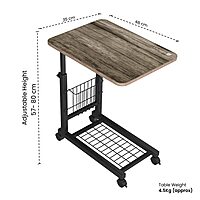 POR 1730 My Buddy D PRO Laptop Table –  & Extendable Height | Brown | 1 Year Warranty