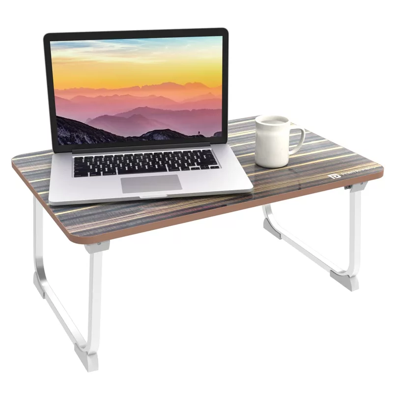 POR 1819 My Buddy J Portable Laptop Table – Folding Legs | Brown | 1 Year Warranty