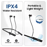 Portronics Harmonics Z10 Bluetooth In-Ear Headset – V5.3, Type-C | 35Hrs Play Time | Black