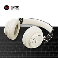 boAt Rockerz 450 Masaba Edition Bluetooth On Ear Headphones with Mic, Upto 15 Hours Playback, 40mm Drivers (Black Star )