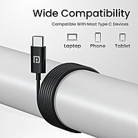 Portronics Conch Theta C – Type-C Earphones, with built-in Mic, sleek design, superior sound quality, comfortable fit, perfect for music lovers and calls, available in stylish black color.