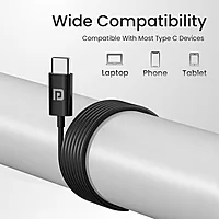 Portronics Conch Theta C – Type-C Earphones, with built-in Mic, sleek design, superior sound quality, comfortable fit, perfect for music lovers and calls, available in stylish black color.