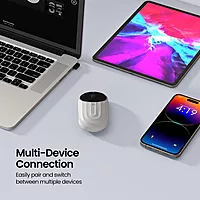 Portronics Toad 6 Wireless Mouse – White, Dual Mode, offers seamless connectivity via Bluetooth and 2.4GHz. Ergonomic design, long battery life, and precise tracking for ultimate productivity.