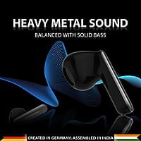 Blaupunkt Btw100 Khrome Bassbuds Truly Wireless Bluetooth Earbuds I Hd Sound I Gaming Mode I Low Latency I 30H PlaytimeITurbovolt Charging I Bt Version 5.3 I Intuitive Touch Controls