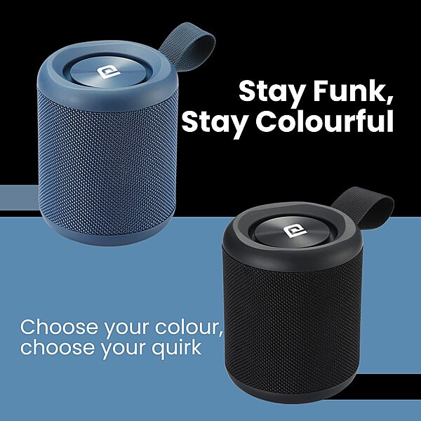 Portronics Sound Drum P POR 1579 Bluetooth Speaker – 20W IPX6 Type-C Blue