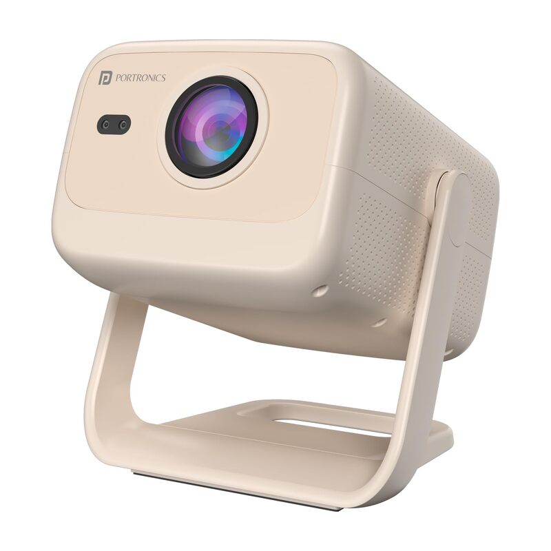 Portronics Beem 480 POR-2752 LED Projector – 5100 Lumens | 1080p | Android 9.0 | White