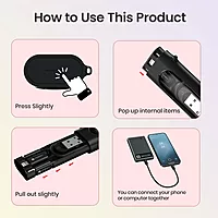 Portronics Snapcase 4 – 60W Charging Kit, Transparent: Sleek design, powerful 60W output, perfect for fast charging. Durable and lightweight, ideal for home or travel. Keep your devices powered!