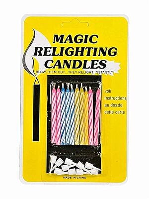 advancedestore Birthday Party Magic Relighting Candles (Includes 1 Packets of 10 Candles ) (Pack of 1)
