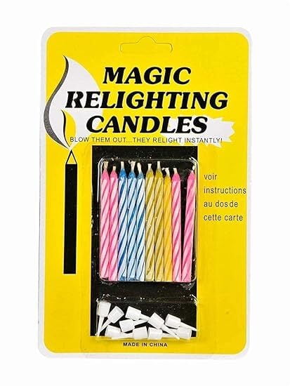 advancedestore Birthday Party Magic Relighting Candles (Includes 1 Packets of 10 Candles ) (Pack of 1)