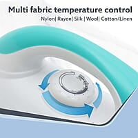 AGARO Grand Electric Dry Iron, 1000W, Non- Stick Coated Sole Plate