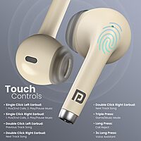 Portronics Twins S19 – TWS Earbuds, 30H Playtime, Beige. Enjoy seamless connectivity, superior sound quality, and a stylish design. Perfect for music lovers and on-the-go lifestyles.