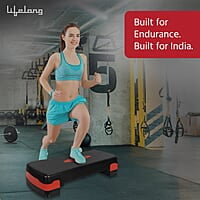 Lifelong Polypropylene Adjustable Home Gym Exercise Fitness Stepper for Exercise