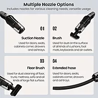Portronics MOPCOP 3 Vacuum Cleaner – Portable | Rechargeable | Black | 1 Year Warranty