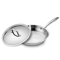 KENT Triply Frying Pan 26 CM with SS Lid 2.3 L