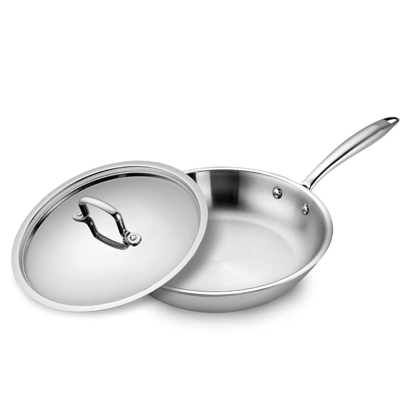 KENT Triply Frying Pan 26 CM with SS Lid 2.3 L
