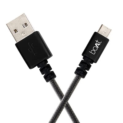 boAt USB 500 1.5M Micro USB Cable (Black)