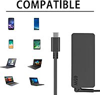 Lenovo 65W USB-C Laptop Charger for ThinkPad X1 Carbon T14 T15 E14 Yoga