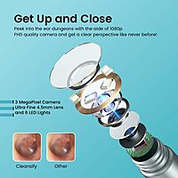 Portronics Cleansify – 1080p Ear Camera Wax Cleaner offers a high-definition view for ear cleaning. Its ergonomic design and easy-to-use app make ear hygiene simple and effective.