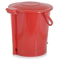 Multicolour Plastic Dustbin Garbage Bin with  10 Liters Pedal