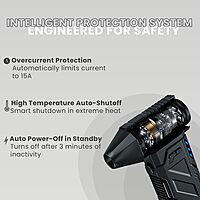 Portronics Tornado Air Duster – 130000 RPM, Black. Eco-friendly, powerful air duster for electronics, keyboards. Rechargeable, lightweight, easy to use.