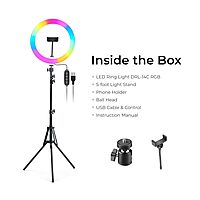 DigiTek DRL-14C RGB Ring Light with Stand