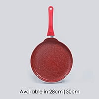 Wonderchef Royal Velvet Non-Stick Dosa Tawa 3 mm 28cm Non-Stick Tawa Virgin Grade Aluminium