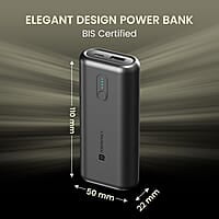 Portronics Power Pod 10K Advanced 10000 mAh Smallest Power Bank with 22.5W Max Output