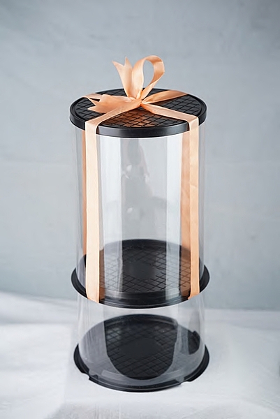 CLEAR CAKE BOXES 1 kg tall