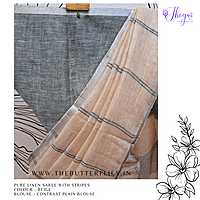 PURE LINEN SAREE YBRSLIN23597