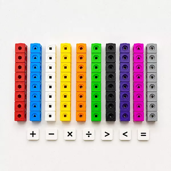 Multilink Cubes With Symbol Tiles | Age 3+
