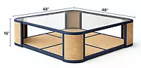 Cabana Natural Cane Coffee Table