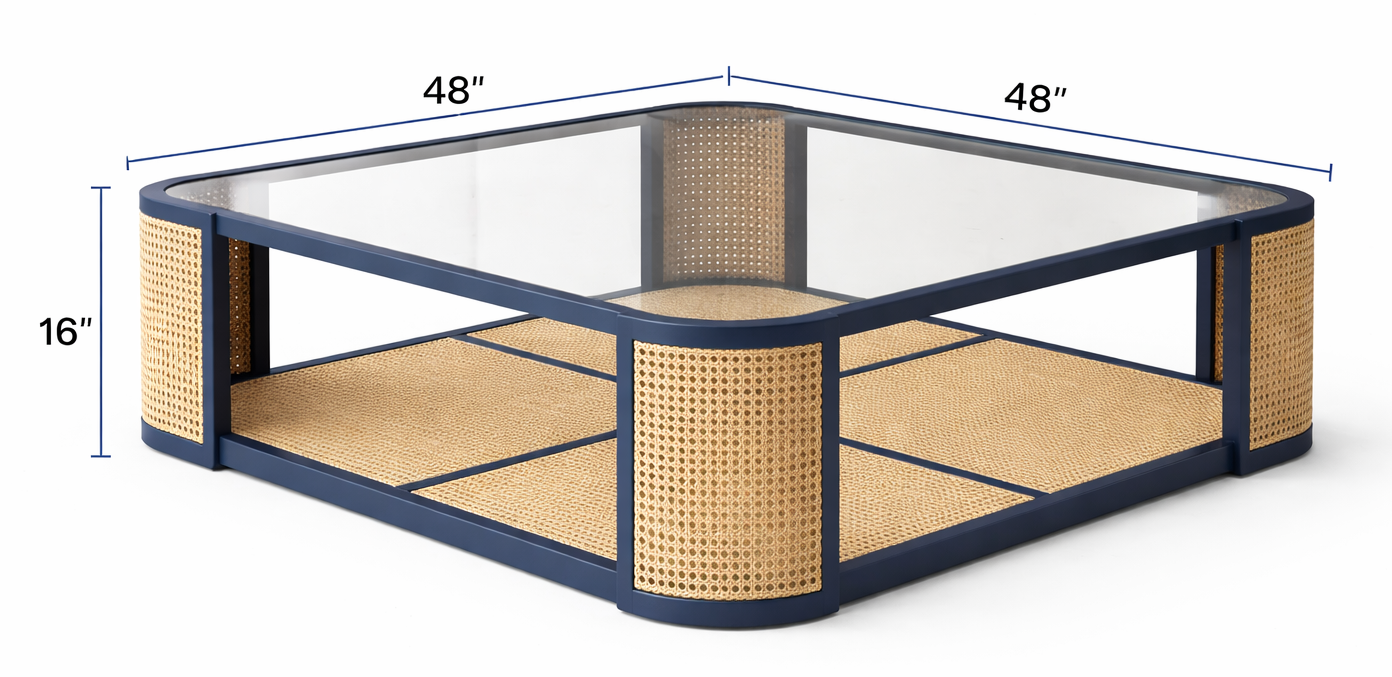 Cabana Natural Cane Coffee Table