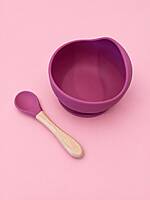 First Feed Silicone Bowl & Spoon Set – Assorted Colours First Feed Silicone Bowl & Spoon Set – Assorted Colours