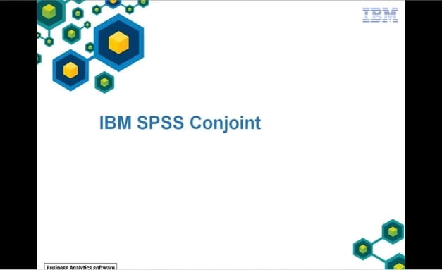 SPSS Conjoint (Module) (with 1 yr sub) SPSS Conjoint (Module) (with 1 yr sub)