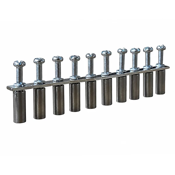 10-Way Metal Shorting Link | Jumper Plate (for 6mm Terminal Blocks)