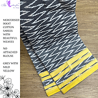IKKAT MERCERISED COTTON SAREE BGHSDIC23326 IKKAT MERCERISED COTTON SAREE BGHSDIC23326